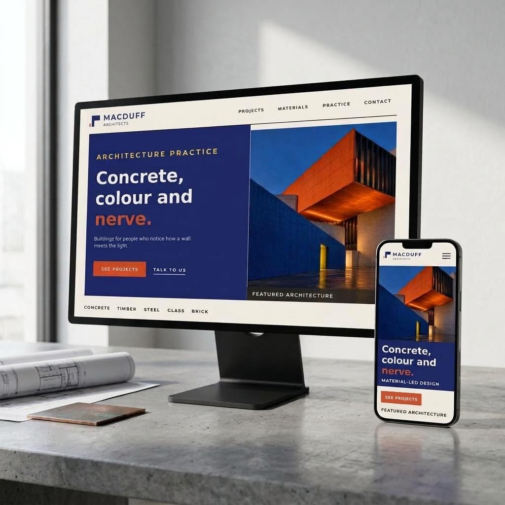 MACDUFF ARCHITECTS website concept